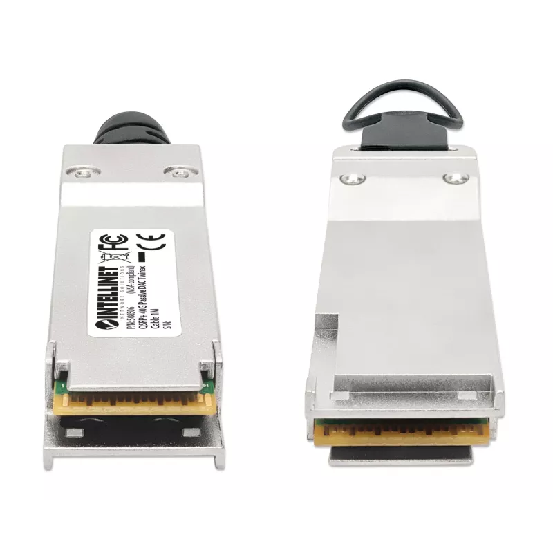 Intellinet 1m 40G QSFP+ Passive Direct Attach Copper Twinax kaabel 30AWG MSA QSFP-H40G-CU1M Ühilduv