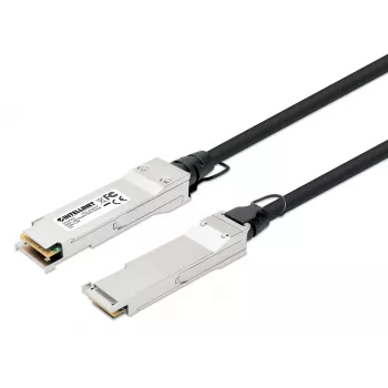 Intellinet 0,5 m 40G QSFP+ passiivne otseühendusega vask-twinax-kaabel 30AWG, MSA QSFP-H40G-CU50CM-ühilduv