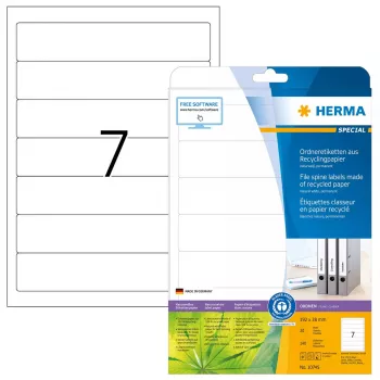 Isekleepuv printerisilt HERMA 10745 Valge 19,2x3,8 cm 140 silti