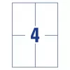 Avery Zweckform C32252-25 kahepoolsed perforeeritud postkaardid, 148 x 105 mm, 170 g/m², mattvalge, 100 kaarti