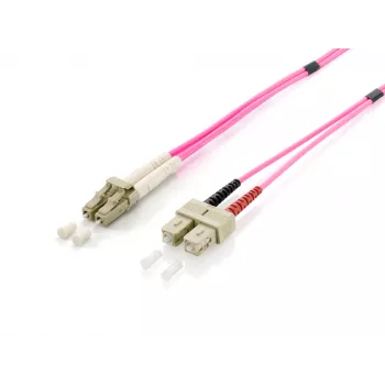 Equip LC/SC fiiberoptiline ühenduskaabel, OM4, 10m, 10 m, 2x LC, 2x SC