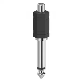 Hama 00205188 kaabeladapter RCA 6.3 Must, Hõbedane
