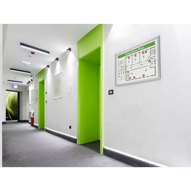 Seinaraam Durable 500823 450x625mm Ristkülik Hõbedane Alumiinium