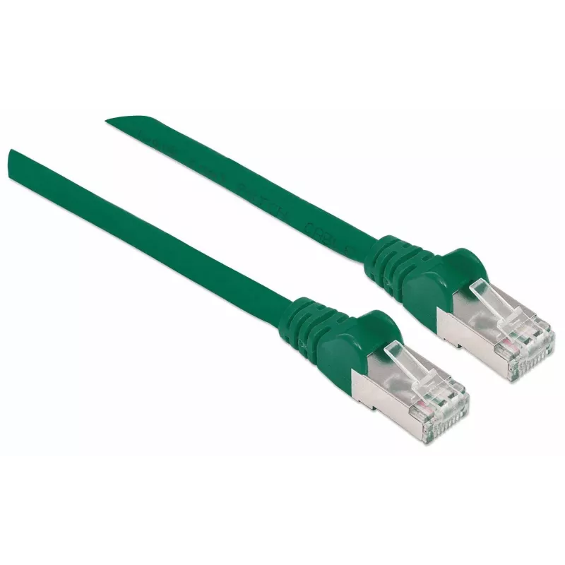 Intellinet võrgukaabel, Cat7 kaabel/Cat6a pistikud, 7,5 m, roheline, vask, S/FTP, LSOH / LSZH, PVC, RJ45, kullatud kontaktid, haarduvaba, kaitsetutiga, eluaegne garantii