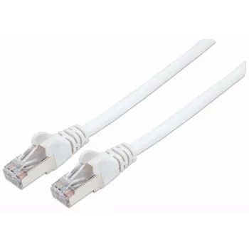 Intellinet võrguparanduskaabel, Cat7 kaabel/Cat6A pistikud, 10 m, valge, vask, S/FTP, LSOH/LSZH, PVC, RJ45, kullatud kontaktid, takerdumisvastane, kaitsemuhviga, eluaegne garantii