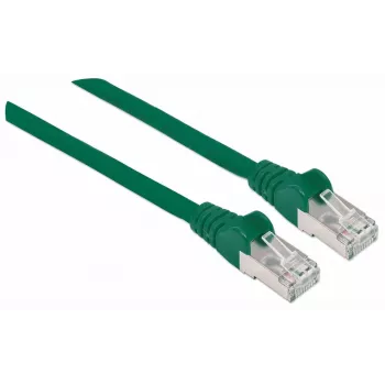 Intellinet võrguparanduskaabel, Cat7 kaabel/Cat6A pistikud, 0,5 m, roheline, vask, S/FTP, LSOH/LSZH, PVC, RJ45, kullatud kontaktid, takerdumisvastane, kaitsemuhviga, eluaegne garantii