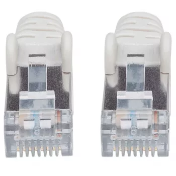 Intellinet võrguparanduskaabel, Cat7 kaabel / Cat6A pistikud, 1,5 m, hall, vask, S/FTP, LSOH / LSZH, PVC, RJ45, kullatud kontaktid, takerdumiskindel, kaitsetutiga, eluaegne garantii