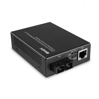 Lindy 25119 võrgumeediumimuundur 850 nm Multi-mode Must
