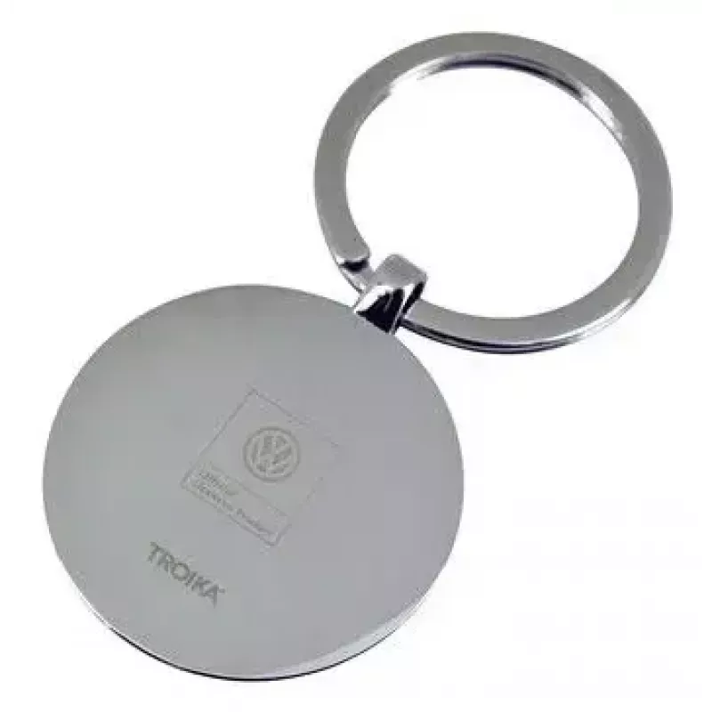 Võtmehoidja TROIKA VW VOLKSWAGEN KEYRING Must Hõbedane Metall 37x74x7mm