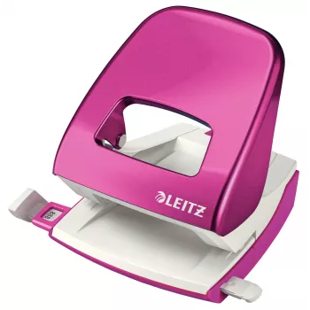 Leitz NeXXt auguraua WOW 5008 metallist 2-auguline / 30 lehte, 30 lehte, roosa, valge, metall, plast, 8 cm, 5,5 mm, A4, A5, A6, Foolio, US-Quart, 8 x 8 x 8 cm