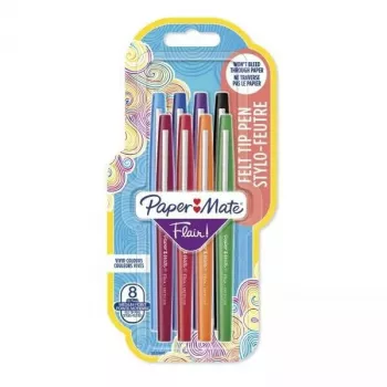 Viltpliiats Papermate Flair Medium Mitmevärviline 8 tk