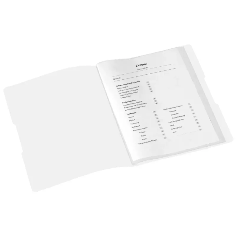 Tavaline mapikaust Herlitz Zeugnisse Polüpropüleen (PP) Valge A4