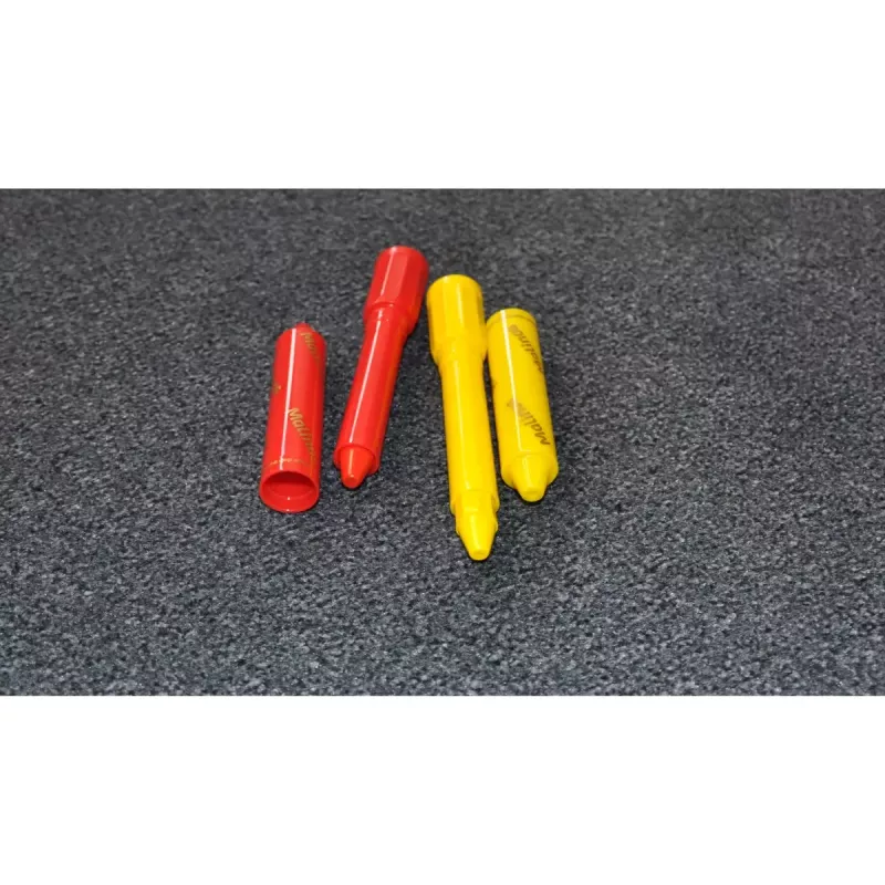 Crayon Malinos 301036 6 tk mitmevärviline Must Sinine Roheline Punane Violetne Kollane