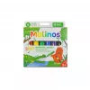 Crayon Malinos 301036 6 tk mitmevärviline Must Sinine Roheline Punane Violetne Kollane
