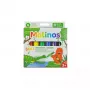 Crayon Malinos 301036 6 tk mitmevärviline Must Sinine Roheline Punane Violetne Kollane