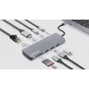 Manhattan USB-C dokk/jaotur kaardilugejaga, pordid (x7): Ethernet, HDMI, USB-A (x3) ja USB-C (x2), Power Delivery (PD) 100 W – vajab välist USB-C laadijat (ei ole kaasas). USB-toitega (välist toiteallikat pole vaja), kui PD ei ole kasutusel