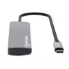 Manhattan USB-C dokk/jaotur kaardilugejaga, pordid (x7): Ethernet, HDMI, USB-A (x3) ja USB-C (x2), Power Delivery (PD) 100 W – vajab välist USB-C laadijat (ei ole kaasas). USB-toitega (välist toiteallikat pole vaja), kui PD ei ole kasutusel