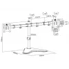 Equip 17 inch-32 inch Economy kahe monitori lauaalus