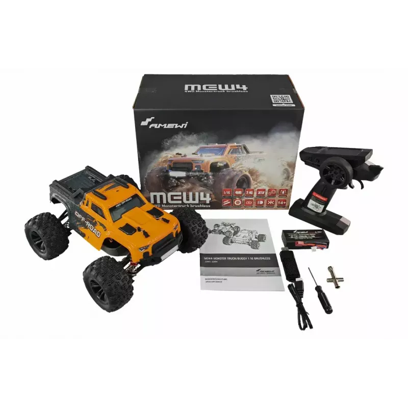 Monster truck Amewi 22653 elektrimootor 1:16 vanusele 14+
