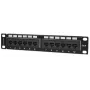Intellinet Patchpaneel, Cat6, 10 tolli, UTP, 1U, 12 pordiga, must