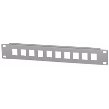Intellinet patch-paneel, tühi, 10 inch, 1U, 10 pordiga, hall, rack-kinnitus, 1U, hall