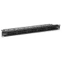 Equip 50-pordine Cat.3 RJ45 ISDN patch-paneel, must