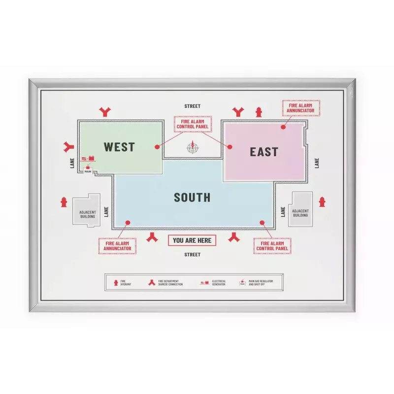 Wall Frame Durable 500923 660 x 900 mm Rectangle Silver Aluminium