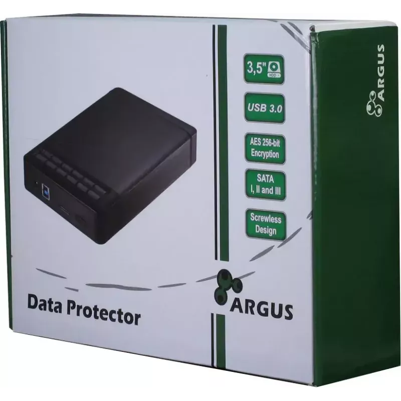 HDD korpus Inter-Tech Argus GD-35LK01 must 3.5 tolli