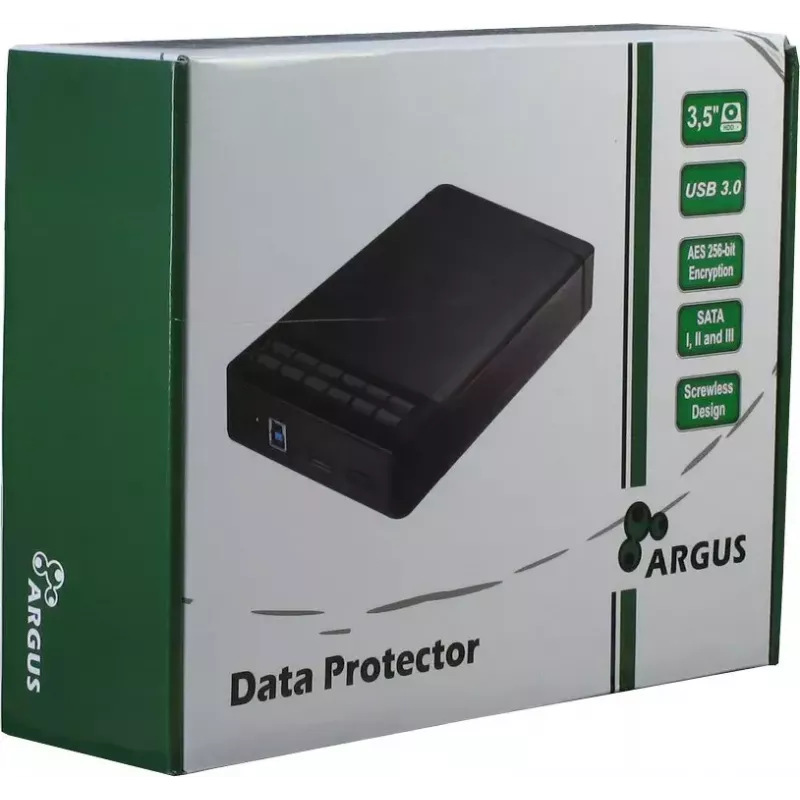 HDD korpus Inter-Tech Argus GD-35LK01 must 3.5 tolli