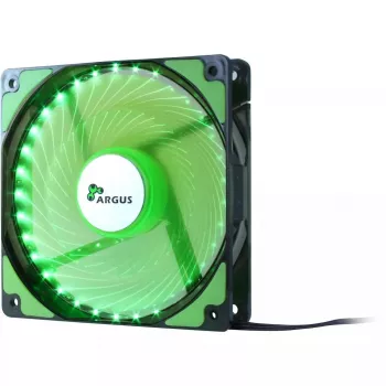 Ventilaator Inter-Tech L-12025 Arvutikorpuse ventilaator 12 cm Must Roheline