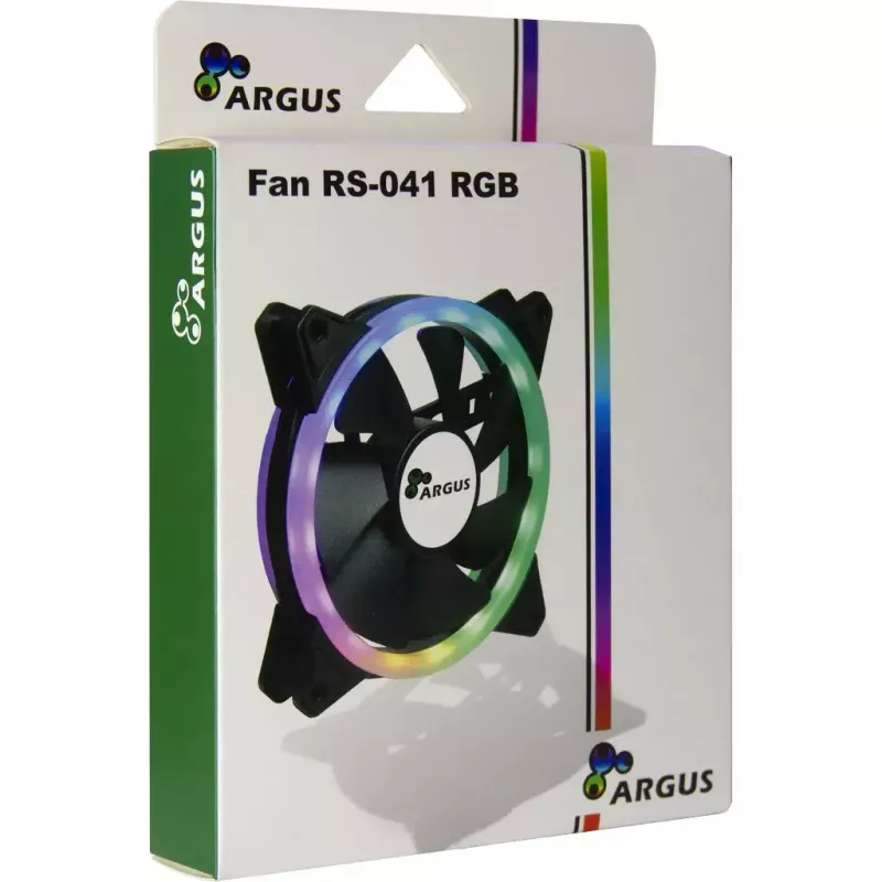 Inter-Tech RS-041 RGB ventilaator 12 cm must