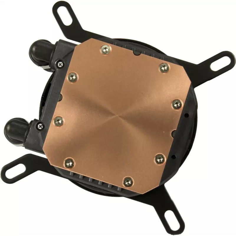 Integreeritud vedelikjahutus protsessorile INTER-TECH B-360 120 mm ventilaatoriga, hüdrauliline laager, must