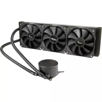 Integreeritud vedelikjahutus protsessorile INTER-TECH B-360 120 mm ventilaatoriga, hüdrauliline laager, must