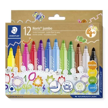 Viltpliiats Staedtler Noris jumbo 328-B, 12 tk