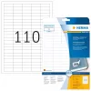 Isekleepuv printerisilt HERMA Removable labels A4 38,1x12,7 mm