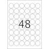 Labels A4 HERMA Ø 30 mm round Valge extra strong adhesion 1200 pcs