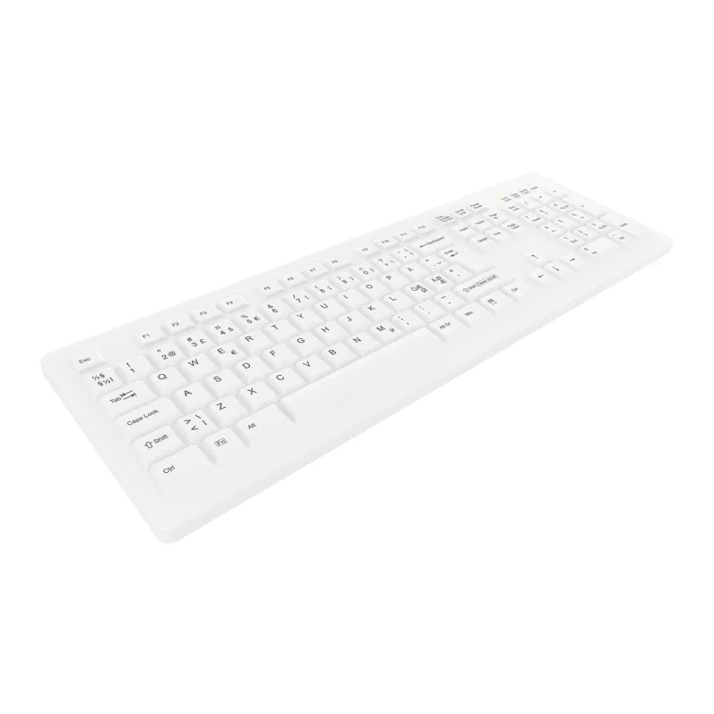 Contour Design Active Key Contour ClassicClean Medical klaviatuur Eemaldatava kattega täissuuruses juhtmevaba valge PN C8100