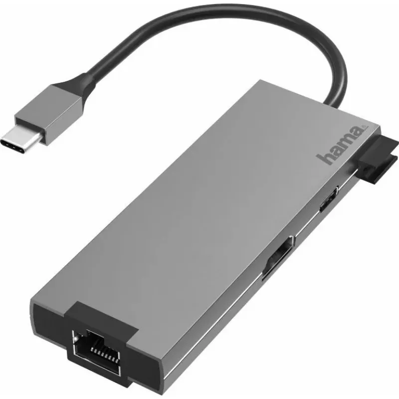 Hama 00200109 sülearvuti dokk/pordireplikaator USB 3.2 Gen 1 (3.1 Gen 1) USB-C Hall