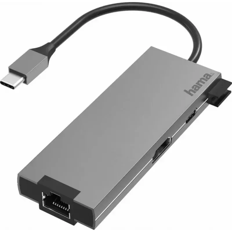 Hama 00200109 sülearvuti dokk/pordireplikaator USB 3.2 Gen 1 (3.1 Gen 1) USB-C Hall