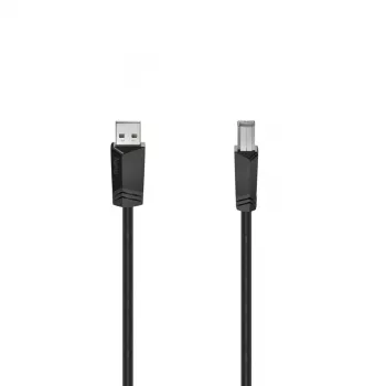 Hama 00200604 USB-kaabel USB 2.0 5 m USB A USB B Must