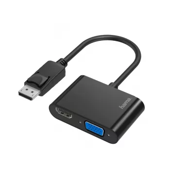Hama 00200334 videokaabli adapter DisplayPort HDMI + VGA (D-Sub) Must