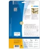 Isekleepuv printerisilt HERMA Labels A4 210x297 mm valge eriti tugev nakkuvus paber matt 25 tk