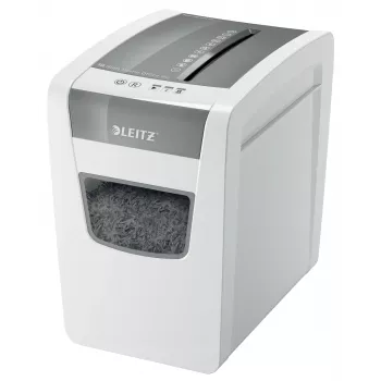 Leitz IQ õhuke kodukontori paberipurustaja P4, ristlõikus, 22 cm, 4 x 28 mm, 23 L, 225 lehte, 58 dB