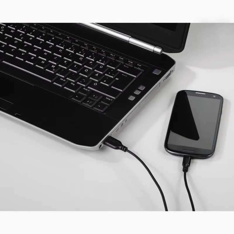 Hama 0,75 m, USB2.0-A/USB2.0 Micro-B USB-kaabel USB A Micro-USB B Must