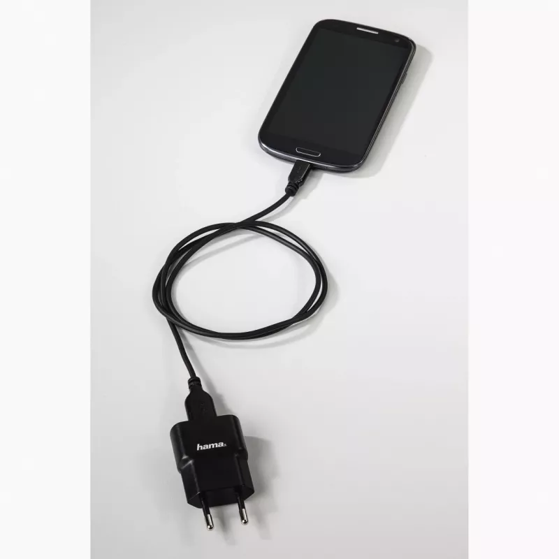 Hama 0,75 m, USB2.0-A/USB2.0 Micro-B USB-kaabel USB A Micro-USB B Must