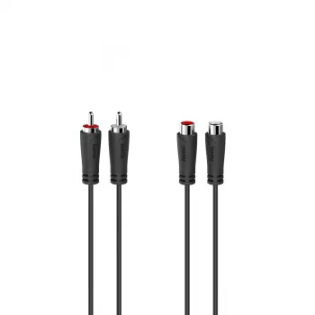 Hama 00205095 helikaabel 5 m 2 x RCA Must