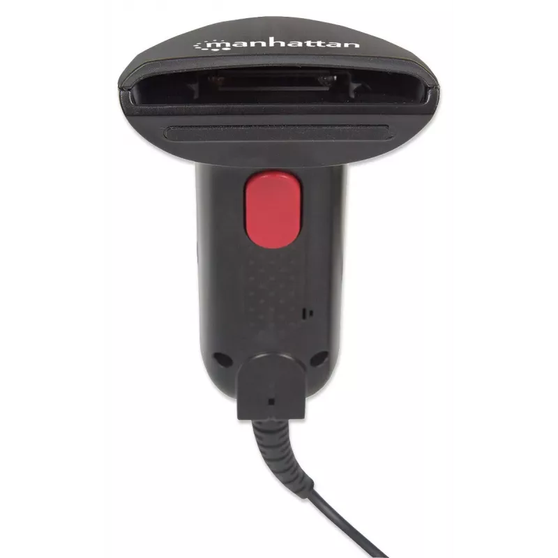 Manhattan Contact CCD käeshoitav vöötkoodiluger, USB, 60 mm lugemislaius, kaabel 152 cm, max ümbritsev valgus 5000 lx (päikesevalgus), must, kolmeaastane garantii