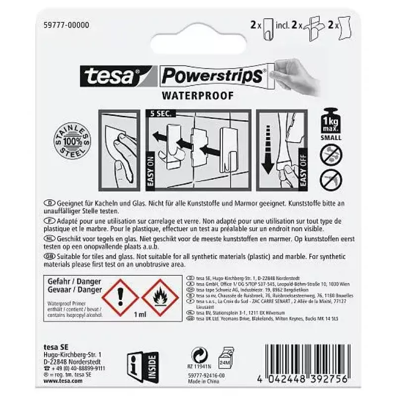 Rätikukonks TESA 59777-00000 Metalne Sisekaks 2 tk