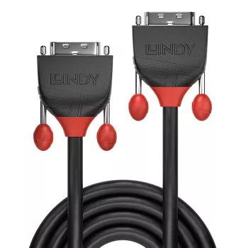 Lindy 5m DVI-D Single Link kaabel, Must Line, 5 m, DVI-D, DVI-D, Isane, Isane, Must