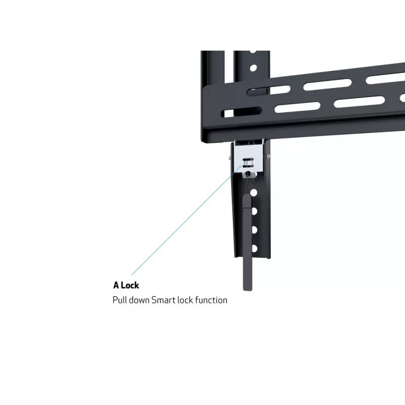 Multibrackets M Universal HD Portrait seinakinnitus 60-tolliste kuni 100-tolliste ekraanide jaoks, VESA 200x200–400x600, koormus 100 kg, must